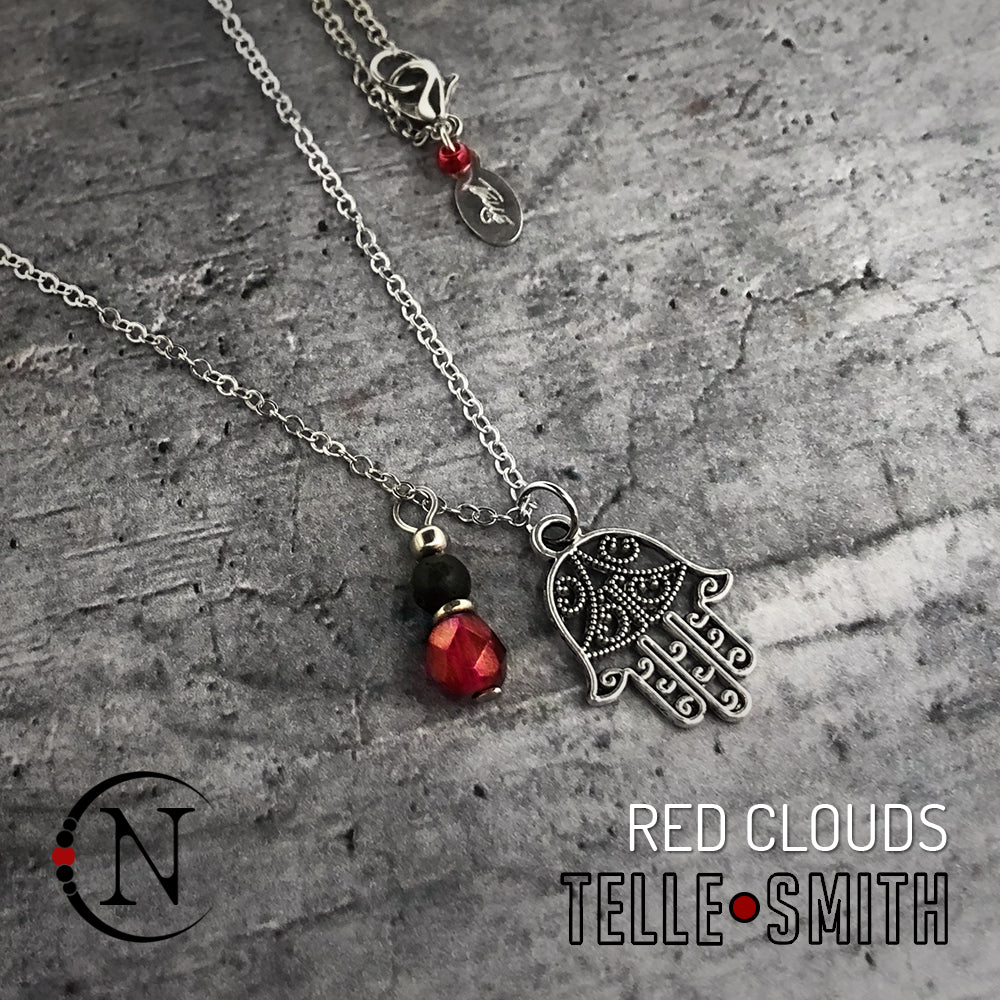 Necklace ~ Red Clouds by Telle Smith