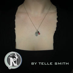 Necklace ~ Red Clouds by Telle Smith