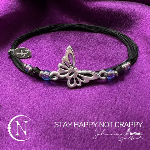 Stay Happy not Crappy NTIO Bracelet by Johnnie Guilbert