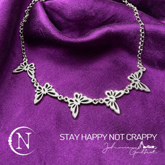 3 Piece Stay Happy Not Crappy NTIO Bracelet/Choker Bundle by Johnnie Guilbert