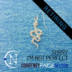 Earring ~ Sorry I'm Not Perfect by Courtney Paige Nelson
