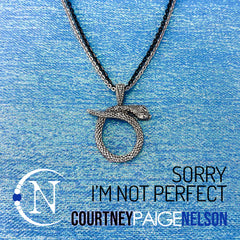 Necklace ~ Sorry I'm Not Perfect by Courtney Paige Nelson