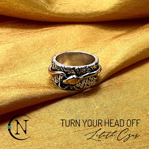 Turn Your Head Off Ring by Lilith Czar
