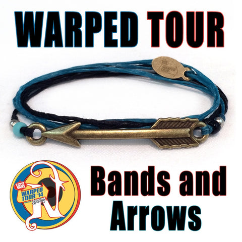 Turquoise Bands and Arrows NTIO Bracelet by Vans Warped Tour