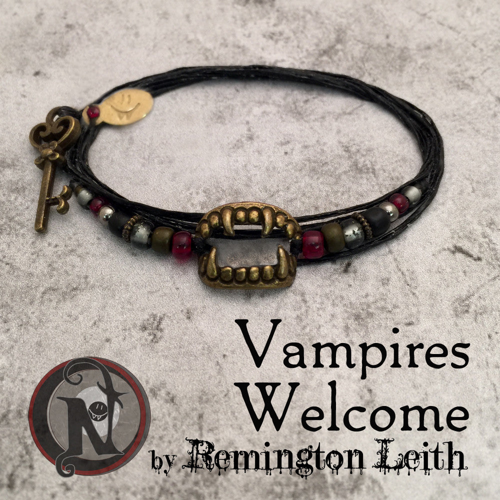 Vampires Welcome NTIO Bracelet by Remington Leith ~ Alt Press Alumni