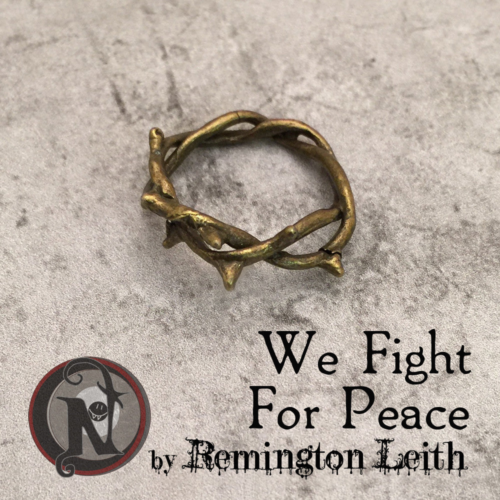 We Fight For Peace NTIO Pinky Ring by Remington Leith