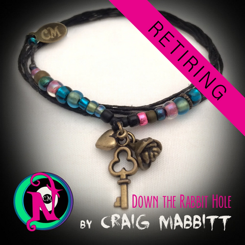 Down the Rabbit Hole NTIO Bracelet by Craig Mabbitt ~Alt Press Alumni